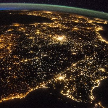 Europe by Night: Views from the Space